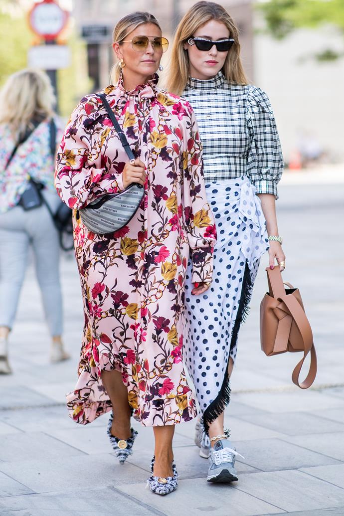 ***Clashing prints***<br><br>
If you're into prints, why stop at one? Summer will see us clash our prints—tartan against polka dots; checks against stripes—for an extra dose of fun.