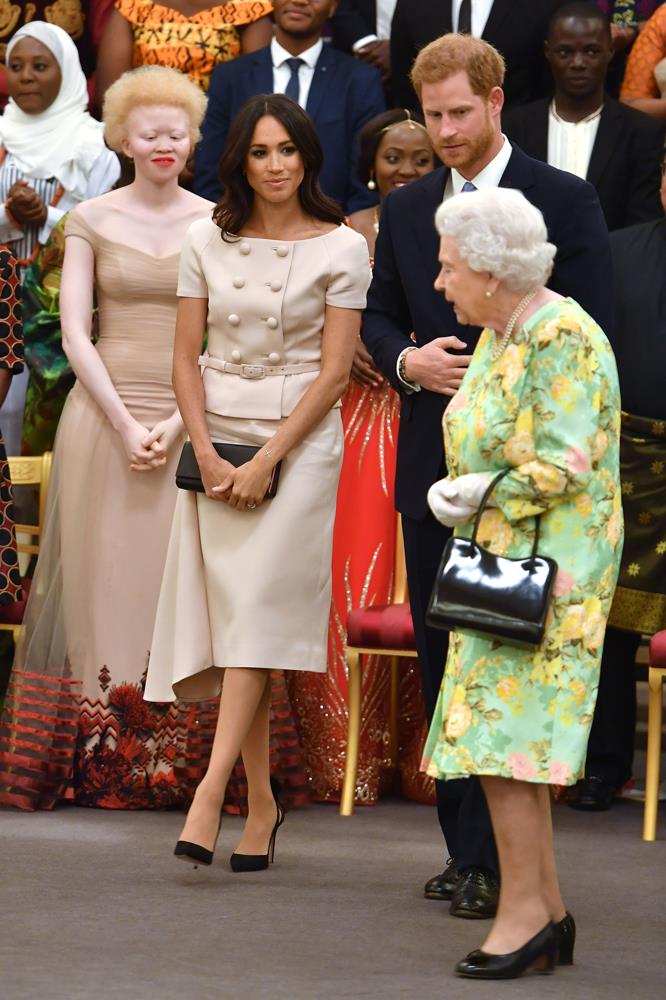 ***Commonwealth reception***<br><br>
Suit by Prada: est. $8,000<br>
Bracelet by Vanessa Tugendhaft: $1,038<br>
Earrings by Vanessa Tugendhaft: $2,059<br>
Shoes by Aquazurra: $1,089<br>
Total: **$12,186**