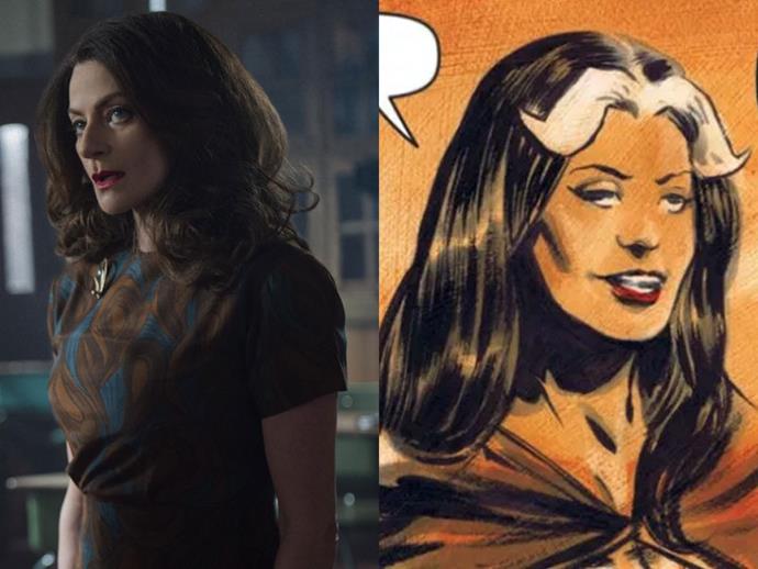**MARY WARDWELL/MADAM SATAN**
<br> 
Yet another character that hadn't appeared in the original sitcom was Mary Wardwell—AKA Madam Satan—her role also originating in Sacasa's original comic.
<br><br>
According to [*Variety*](https://variety.com/2018/tv/news/sabrina-the-teenage-witch-series-netflix-chance-perdomo-michelle-gomez-1202700961/|target="_blank"|rel="nofollow"), the dual character, played by Michelle Gomez, adopts the persona of Mary Wardell—Sabrina's favourite teacher and mentor at Baxter High—by day and by night, transforms back into her true self, Madam Satan. Jilted by Sabrina's father years ago, Madam Satan seeks to exact her revenge on Sabrina for his actions, while attempting to lure her to the side of evil.