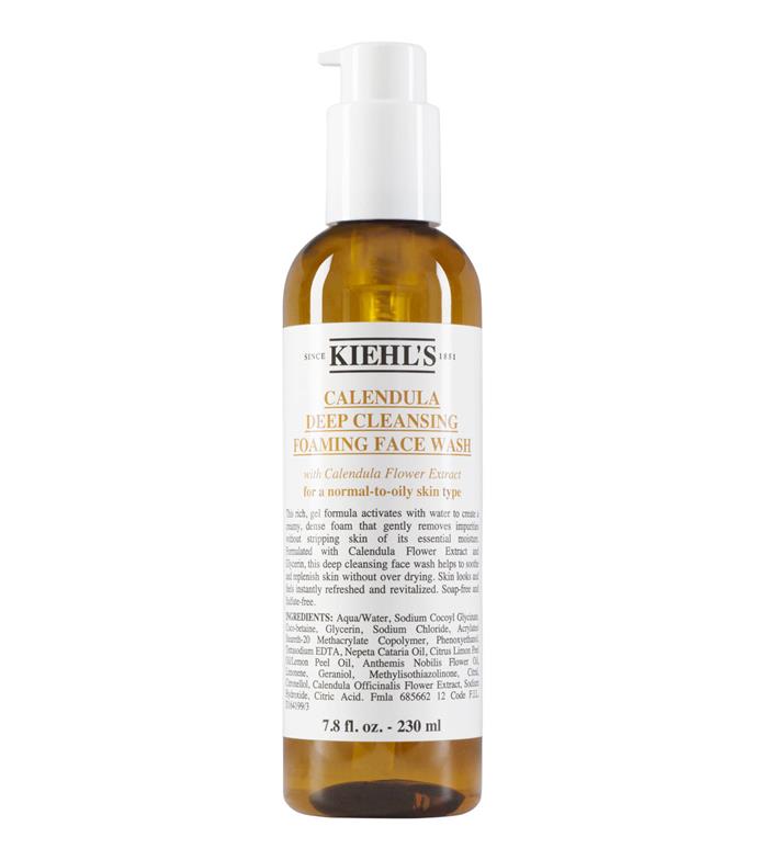 Kiehl's deep cleanser leans on Glycerin, which helps to lock in moisture to the skin.<br><br>
Calendula Deep Cleansing Foaming Face Wash, $40 at [Kiehl's](https://www.kiehls.com.au/calendula-deep-cleansing-foaming-face-wash/KLKR00036.html|target="_blank"|rel="nofollow").