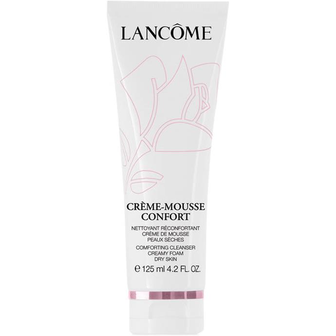 With a mousse-foam hybrid formula, this product feels amazing on the skin and doesn't dry you out.<br><br>
Crème mousse-confort, $63 at [Lancôme](https://www.lancome.com.au/skincare/category/cleansers-toners/creme-mousse-confort/3605530744560.html|target="_blank"|rel="nofollow").