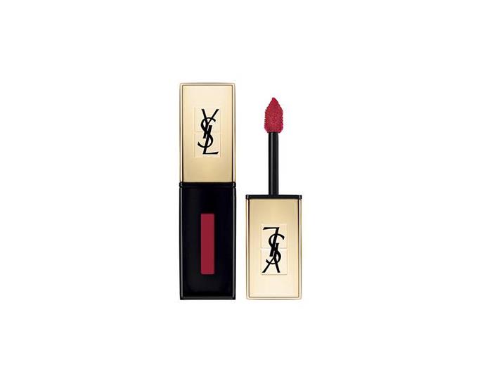 This stain stands out for its glossy finish and long-wearing properties. The applicator's slanted tip makes it easy to achieve a perfect finish every time.<br><br>
Rouge Pur Couture Vernis À Lèvres Glossy Stain, $59 at [Adore Beauty](https://www.adorebeauty.com.au/yves-saint-laurent/yves-saint-laurent-rouge-pur-couture-glossy-stain.html|target="_blank"|rel="nofollow")