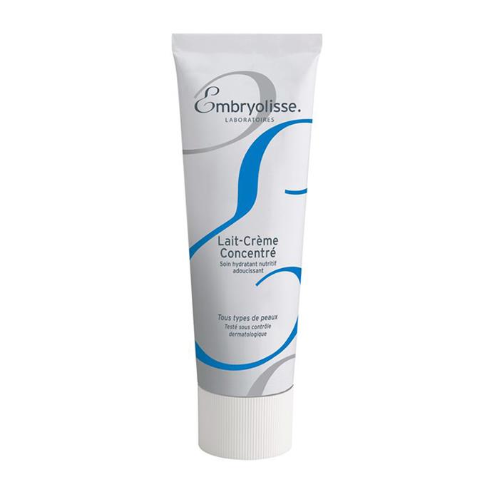 *Embryolisse Concentrated Lait-Crème*<br><br>
A cult favourite, the French rely on this crème to soothe, hydrate and restore glow to tired skin. Make sure to pick up the largest version available, as you'll be coming back for more.