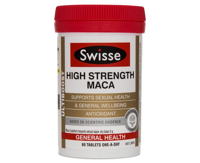 Swisse Ultiboost High Strength Maca, $44.95, now $22.48 at [Swisse](https://swisse.com.au/swisse-ultiboost-high-strength-maca|target="_blank"|rel="nofollow")