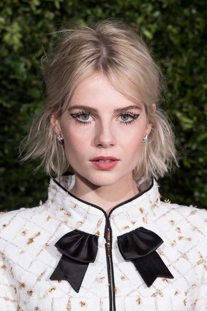 *Pictured: Lucy Boynton at the Chanel Pre-BAFTAs dinner.*