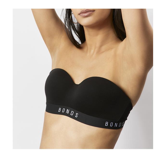 ***'Originals Wire-Free Tube Bra' by Bonds***<br><br>
For those with a smaller bust, Bonds' offering calls on a soft underband that keeps the bra in place.<br><Br>
Bra, $39.95 at [Bonds](https://www.bonds.com.au/originals-wirefree-tube-bra-yxyry-bac.html|target="_blank"|rel="nofollow").