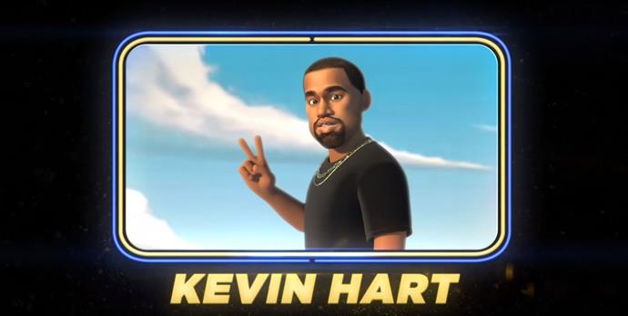 Kevin Hart as Kanye West
