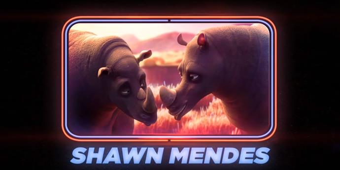 Shawn Mendes as the rhinos
