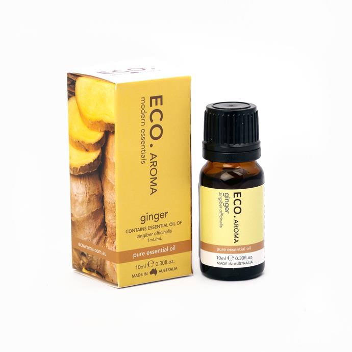 **Best Post Exercise**<br>
*Ginger Pure Essential Oil by Eco. Modern Essentials, for $25 at [ecomodernessentials.com](https://ecomodernessentials.com.au/products/ginger-essential-oil|target="_blank"|rel="nofollow")* <br>
As a natural analgesic substance—the numbing agent found in paracetamol— ginger essential oil is a healthier alternative to a non-natural pain-killer when your muscles need a little break after an intense workout. Massage a 2.5% diluted solution on the sore areas, but avoid facial application.