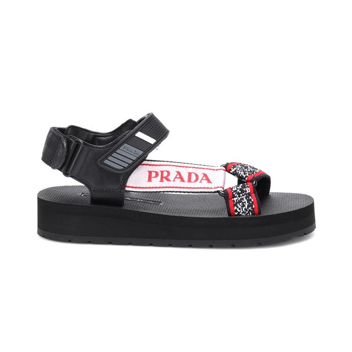 Sandals by Prada, $840 at [My Theresa](https://www.mytheresa.com/en-au/prada-leather-trimmed-sandals-1157625.html|target="_blank"|rel="nofollow").