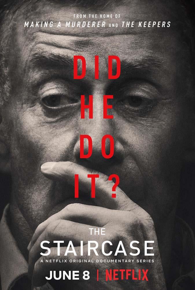 ***The Staircase***<br><br>
In 2001, a man calls the police to report that his wife had fallen down a staircase and died. But mysterious evidence, including a strange wound, hints that it was murder—not an accident. This thrilling series follows the trial of Michael Peterson, the woman's husband, accused of her murder.
<br><br>
*Watch [here](https://www.netflix.com/title/80233441|target="_blank"|rel="nofollow").*