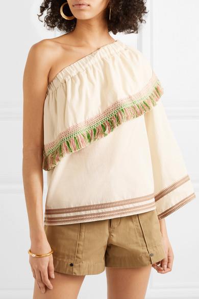 ***One shoulder***<bR><br>

This gorgeous one shoulder top by Celia Dragouni is easily dressed up or down, making it the ultimate go-to for any summer occasion. <br><br>

*Top by Celia Dragouni, $326.28 from [Net-a-Porter](https://www.net-a-porter.com/au/en/product/1168541/Celia_Dragouni/one-shoulder-tasseled-embroidered-cotton-voile-top-|target="_blank"|rel="nofollow").*