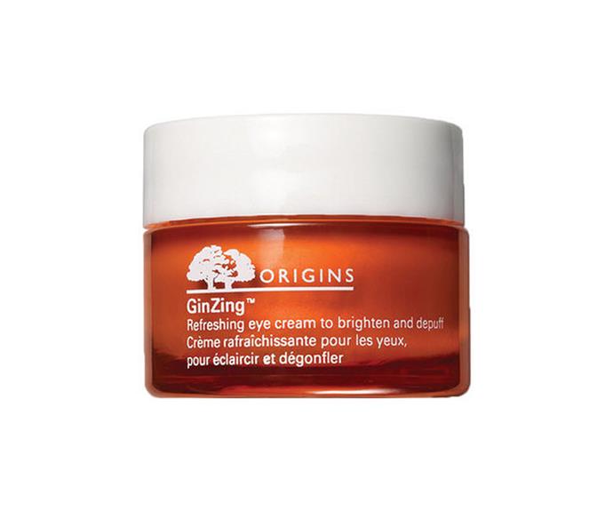 **GinZing Refreshing Eye Cream by Origins, $59 from [MECCA](https://www.mecca.com.au/origins/ginzing-refreshing-eye-cream/I-007883.html?cgpath=skincare-eyecare|target="_blank"|rel="nofollow")**<br><br>

Need to brighten, hydrate and restore the glow under your tired eyes? This revitalising mask will be your new go-to. Formulated with the energising duo of caffeine and panax ginseng, it works to fight signs of fatigue while reducing the appearance of puffiness and dark circles.