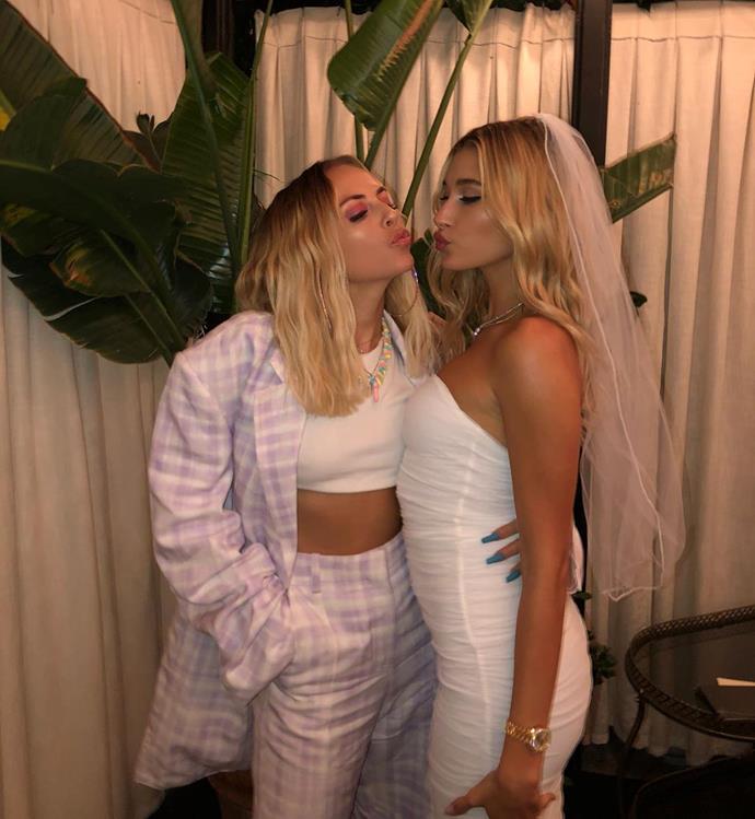 Baldwin's stylist Maeve Reilly and the bride-to-be.<br><br>

*Image via [@stylememaeve](https://www.instagram.com/p/B24rxHuh_81/|target="_blank"|rel="nofollow")*