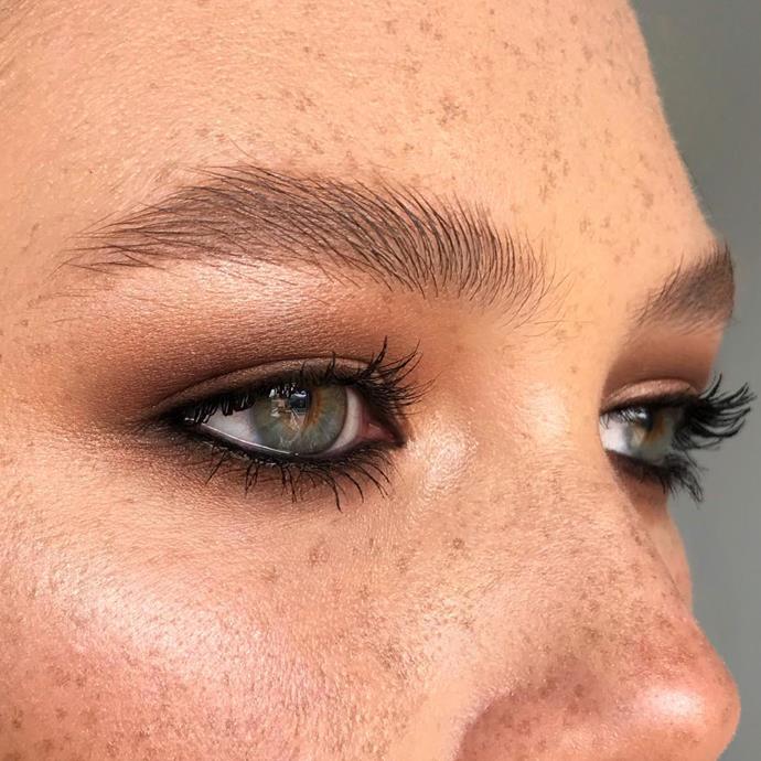 ***Shadow Effect***<br><br>
"Your natural brow texture takes centre stage in 2020's shadow effect brow trend," Mutze tells *ELLE.* "All about soft definition and 3D texture, this look is effortless in application and appearance."<br><br>
"With a light hand, buff a base layer of brow powder through your brows following the natural curves and contours, Benefit's new [Brow Styler](https://www.benefitcosmetics.com/us/en/product/brow-styler-multitasking-pencil-powder|target="_blank"|rel="nofollow") comes with the perfect doe-foot shaped tip for quick and easy filling. Finish with a coat of fibrous brow gel for added dimension and fullness."<br><br>
Image via [@aniamilczarczyk](https://www.instagram.com/p/BrPBfxihRjC/|target="_blank"|rel="nofollow").