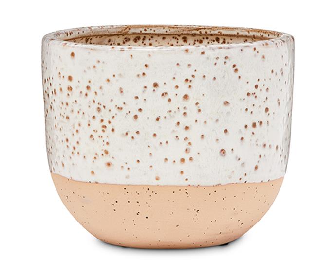 **Congo White Pot by Home Republic, $23.99 at [Adairs](https://www.adairs.com.au/homewares/pots-plants/home-republic/congo-white-pot/|target="_blank"|rel="nofollow").**
<br><br>
This ceramic pot is perfect for livening up a room or adding flair to work desks. The neutral white-dipped palette will fit in perfectly with any interior aesthetic. Add a small plant or succulent to make this planter pop.