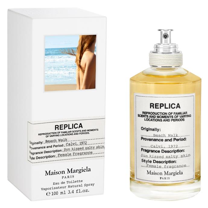**Beach Walk EDT by Maison Margiela, $43 to $180 from [MECCA](https://www.mecca.com.au/maison-margiela/beach-walk-edt/V-031309.html#q=margiela&start=1|target="_blank"|rel="nofollow")**<br><br>

Reminiscent of languid walks by the sea, sand between your toes and waves brushing against your ankles, this blissful scent has 'summer' written all over it. Subtle and fresh, it fuses notes of bergamot, coconut milk, lemon, pink pepper and musk for a dreamy fragrance you won't forget.