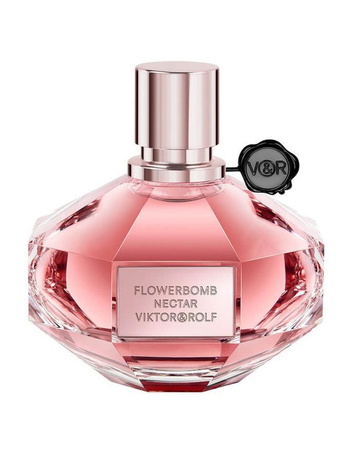 **Flowerbomb Nectar by Viktor & Rolf, $175 o $235 from [Myer](https://fave.co/2K3qhOt|target="_blank"|rel="nofollow")**<br><br>

An elegant 'floriental' fragrance made for sensual summer days, this scent boasts blackcurrant and bergamot against a floral heart of oasmanthus and orange blossom. Lingering notes of vanilla, amber and benzoin form the base.