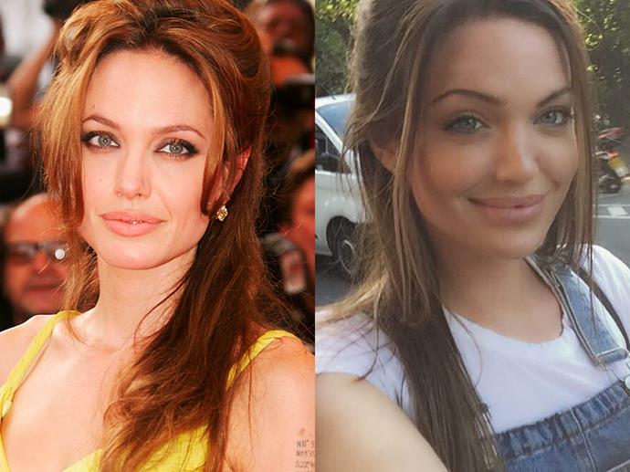 **Angelina Jolie and Chelsea Marr**<br><br>

If Angelina Jolie is ever looking for a stand-in to play her younger self in a movie, Scottish HR worker Chelsea Marr could easily do the part. That said, Marr reportedly turned down lucrative modelling roles after garnering viral attention in 2015, even considering a makeover to remove their resemblance.<br><br>

"It was flattering but there is baggage that comes with it," she told [*The Sun*](https://www.thescottishsun.co.uk/news/scottish-news/1475759/chelsea-marr-angelina-jolie-aberdeen-lookalike/|target="_blank"|rel="nofollow") in 2017.<br><br>

"You have online trolls and they talked about me. People used to lie about me... I thought about going back to blonde to get away from the comparison and I remember thinking I hated the thought of people thinking I was going out of my way to look like her."<br><br>

*Image via [@chelsealmarr](https://www.instagram.com/chelsealmarr/?hl=en|target="_blank"|rel="nofollow")*