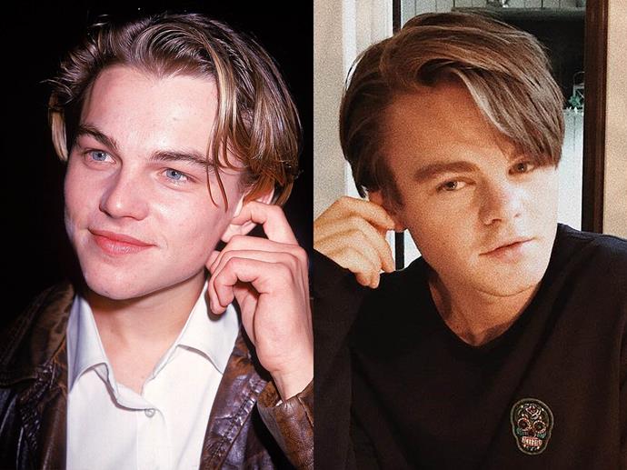 **Leonardo DiCaprio and Konrad Annerud**<br><br>

For your reference, that's young Leonardo DiCpario in November 1995 on the left. On the right, we have Swedish bartender, musician and model, [Konrad Annerud](https://www.instagram.com/konradannerud/|target="_blank"|rel="nofollow"), who clearly travelled back in time and/or exists in a parallel universe where he *is* DiCaprio. We won't take no for an answer.<br><br>

*Image via [@konradannerud](https://www.instagram.com/konradannerud/|target="_blank"|rel="nofollow")*