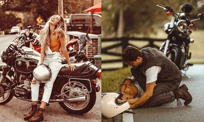 **Tiffany Mitchell** <br><br>
Nashville-based Instagram blogger Tiffany Mitchell was accused by some of fabricating a motorcycle accident, after she shared the above images to her Instagram account in July 2019. <br><br>
While many people believed the accident to be somewhat staged (especially due to the professional photography, and a conveniently-placed water bottle in one of the images), Mitchell has firmly denied the allegations, telling *[BuzzFeed News](https://www.buzzfeednews.com/article/tanyachen/nashville-influencer-claims-smartwater-featured-motorcycle|target="_blank"|rel="nofollow")* that she "would never turn a very important personal story like this into a brand campaign". <br><br>
Mitchell later spoke to *[Forbes](https://www.forbes.com/sites/heatherleighton/2019/09/06/the-truth-behind-the-viral-instagram-motorcycle-photo-shoot/#148694377441|target="_blank"|rel="nofollow")* about the intense backlash against the post, saying: "I was devastated. I felt sad, misunderstood and confused."