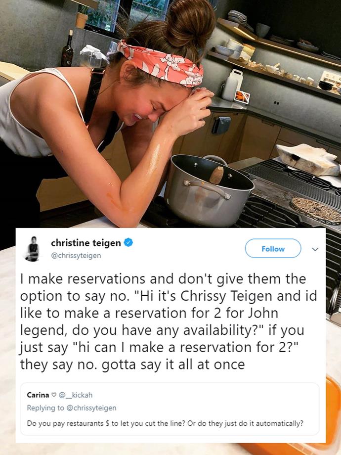 On making restaurant reservations.