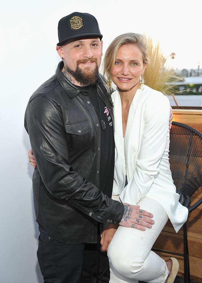 **Cameron Diaz and Benji Madden**<br><br>

**Age difference:** 7 years<br><br>

Cameron Diaz, 47, and Beni Madden, 40, began dating in 2014. The pair married one year later, and welcomed their first child—a daughter named Raddix Madden—in January 2020.<br><br>

The pair is very private and one of a number of [celebrity couples who are rarely photographed together](https://www.harpersbazaar.com.au/celebrity/celebrity-couples-rarely-photographed-together-19148|target="_blank").