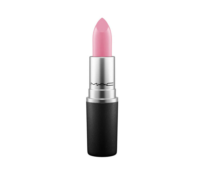 **Lipstick in Snob by M.A.C, $30 at [MECCA](https://www.mecca.com.au/mac-cosmetics/lipstick/V-030462.html?cgpath=makeup-lips-lipstick|target="_blank")**<br>
This silky smooth fairy floss satin shade is a single swipe situation.