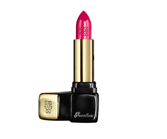 **KissKiss Shaping Cream Lip Colour Lipstick in Excessive Rose, $53 at [Sephora](https://www.sephora.com.au/products/guerlain-kisskiss-shaping-cream-lip-colour/v/361-excessive-rose|target="_blank")**<br>
You'll come for the vivid colour and stay for the vanilla scent.