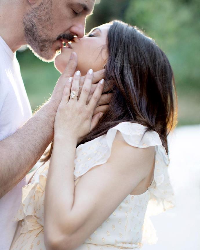 **Jenna Dewan**<br><br>

Actress and dancer Jenna Dewan shared the news of [her engagement](https://www.elle.com.au/wedding/jenna-dewan-steve-kazee-engaged-23067|target="_blank") to fiancé Steve Kazee in February 2020, giving her grid a makeover with a giant diamond ring shot.<br><br>

*Image via [@jennadewan](https://www.instagram.com/p/B8u4uo-BBvK/|target="_blank"|rel="nofollow")*