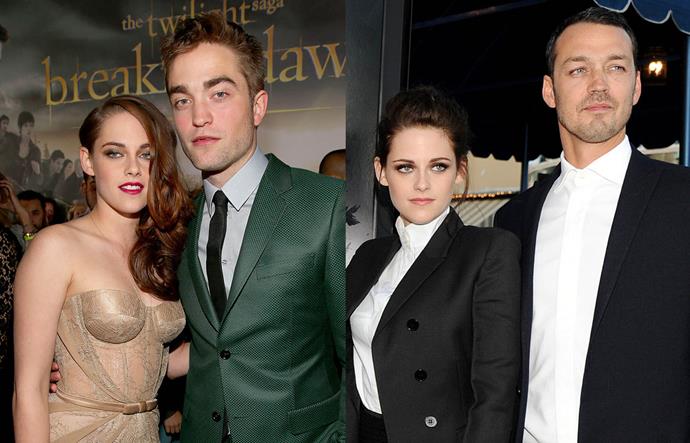 **Robert Pattinson, Kristen Stewart and Rupert Sanders**<br><br>

[*Twilight*](https://www.elle.com.au/culture/twilight-book-2020-23440|target="_blank") leads Kristen Stewart and Robert Pattinson famously dated from 2009 until 2012, until Stewart was caught allegedly cheating on Pattinson with her *Snow White and the Huntsman* director Rupert sanders.<br><br>

Although both Stewart and Pattinson tried apparently tried to work things out, in 2013, Pattinson moved out of Stewart's home and Sanders' wife Liberty Ross filed for divorce.