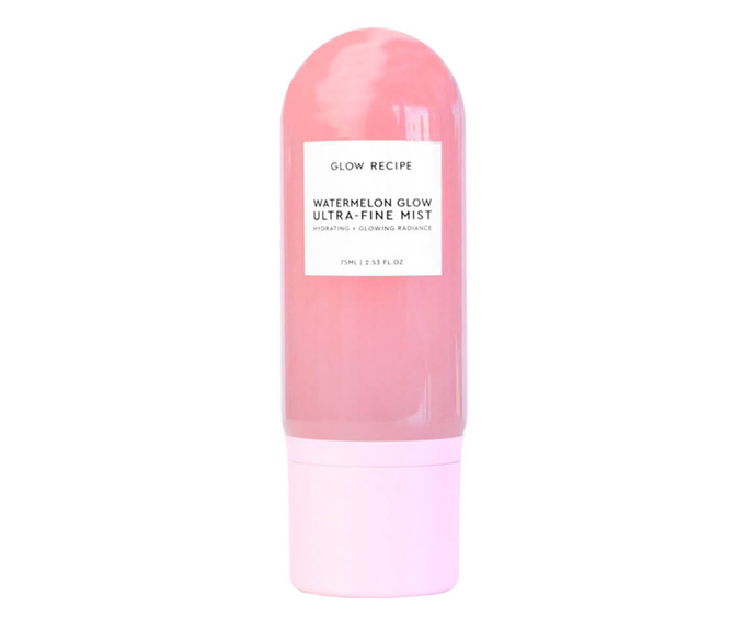 **Watermelon Glow Ultra Fine Mist by Glow Recipe, $45 at [MECCA](https://www.mecca.com.au/glow-recipe/watermelon-glow-ultra-fine-mist/I-039188.html?cgpath=skincare-cleansertoner-toner|target="_blank")**<br></br>
You'll add it to cart for the Insta-worthy aesthetic, but you'll restock repeatedly for the icy watermelon, hibiscus and hyaluronic acid blend.