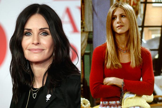 Things may have looked very different with Monica and Rachel, as Courteney Cox was originally offered the role of [Rachel Green](https://www.elle.com.au/fashion/celebrities-dressed-like-rachel-green-20600|target="_blank") on *Friends*. 
<br><br>
In [an episode](http://offcamera.com/issues/courteney-cox/listen/#.WOURyo8rKHt|target="_blank"|rel="nofollow") of the *Off Camera with Sam Jones* podcast, she admits to turning down the role because she felt like she related more to Monica.
<br><br>
"For some reason, I thought I related more to Monica, which maybe it's because I do," she explained. "I'm very similar to her ..."