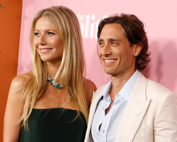 **Gwyneth Paltrow and Brad Falchuk** <br><br>
You'd be forgiven for not knowing much about Gwyneth Paltrow's relationship with her husband, Brad Falchuk, and it appears they'd like to keep it that way. <br><br>
Per *[Us Weekly](https://www.usmagazine.com/celebrity-news/pictures/gwyneth-paltrow-brad-falchuk-relationship-timeline/|target="_blank"|rel="nofollow")*, the *ELLE* cover star met her now-husband on the set of *Glee*—a show that he co-created and produced alongside Ryan Murphy—when she guest-starred in three episodes in 2011. They eventually married in New York in 2018, where Paltrow stunned in dazzling Valentino.