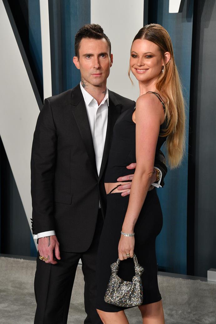 **Adam Levine and Behati Prinsloo**
<br><br>
After meeting through a mutual friend, for Levine's music video in 2012, the pair began to date. Making their red carpet debut, the couple attended the GQ Gentlemen's Ball in October 2012, however the pair split up in Spring 2013.
<br><br>
In a complete turn of events, a few months after reports of their break-up emerged, the pair announced their engagement. In July 2014, they were married and by February 2018, they had welcome two children: Dusty Rose and Gio Grace.