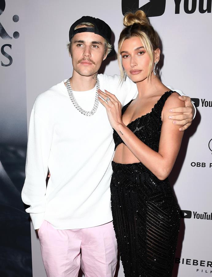**Justin Bieber and Hailey Bieber (née Baldwin)**
<br><br> 
Video footage surfaced online of the iconic moment when the pair first met, when Hailey was just 12-years-old while at a Justin Bieber event with her father. From then, the pair [began dating](https://www.instagram.com/p/BAGLktogvj2/|target="_blank"|rel="nofollow") in 2016, however went their separate ways later that year. 
<br><br> 
In June 2018, Justin rekindled their relationship and as we know, the couple were married in September 2018 in a ceremony filled with their famous families and friends.