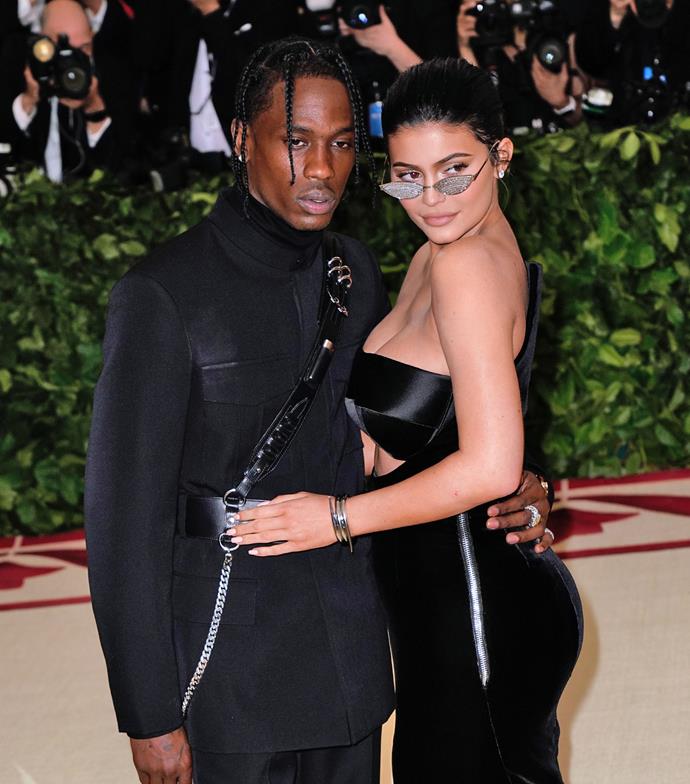 **Travis Scott and Kylie Jenner**
<br><br>
In another Coachella romance, Scott and Jenner were first spotted at the music festival in 2017 and began clocking in a number of relationship milestones quite quickly. 
<br><br>
Come May, Scott had released his song "Butterfly Effect" and posted a photo of Jenner on his Instagram with the caption: "BUTTERFLY EFFECT 🦋🦋🦋🦋🦋." In July 2017, the pair were spotted with matching butterfly tattoos and by February 2018, Jenner announced that she had given birth to the pair's first child, Stormi.
<br><br>
However by October 2019, Jenner confirmed that the pair had officially split up on [her Twitter](https://twitter.com/KylieJenner/status/1179770902625415171?s=20|target="_blank"|rel="nofollow"), saying, "Travis and i are on great terms and our main focus right now is Stormi." But in March 2020, *TMZ* had reports that the pair were back together in Feburary 2020, with Jenner more-or-less confirming so on [Instagram](https://www.instagram.com/p/Bw41A7EnDcB/|target="_blank"|rel="nofollow"). Yet, there has been no follow-up information, other than some family hangouts. What a wild ride.