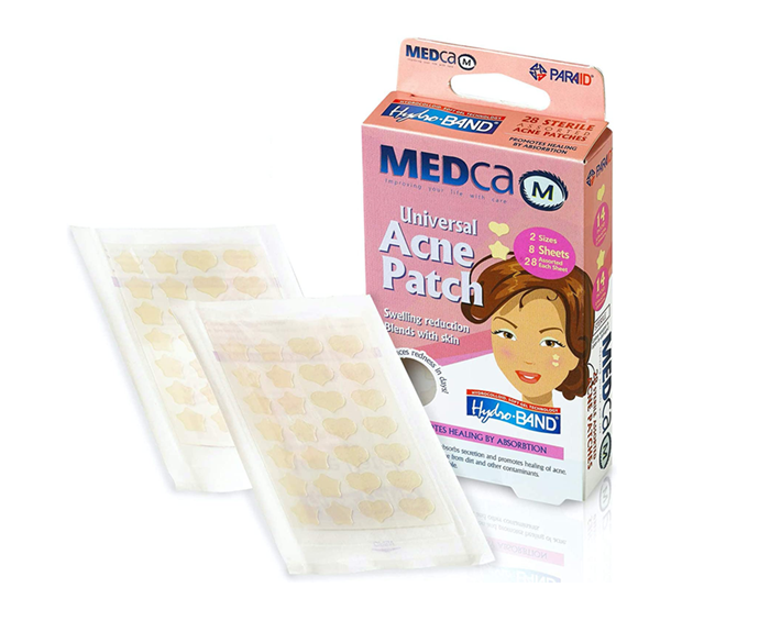 **Universal Acne Patches by Medca, $18.99 at [Amazon](https://www.amazon.com.au/Acne-Patch-Treatment-Hydrocolloid-Absorbing/dp/B07ZTZW5PW/|target="_blank"|rel="nofollow")**<br></br>
You know those days where you're not going to see a single soul, but you want to dress up, just for you? These patches work like that for pimples; their colour blends with skin, but the cute star and heart shapes still leave them feeling a little bit fancy.