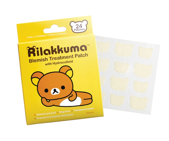 **Blemish Treatment Patch by Rilakkuma, $9.17 at [Japan LA](https://www.japanla.com/products/rilakkuma-blemish-treatment-patch?_pos=1&_sid=5e6c270c7&_ss=r|target="_blank"|rel="nofollow")**<br></br>
These bear-ly there (forgive us) patches are still cute, but a lot closer to clear on the shade spectrum. They're also a little larger, so they're great for when pimples have the nerve to gather in groups (have they not heard of social distancing?)