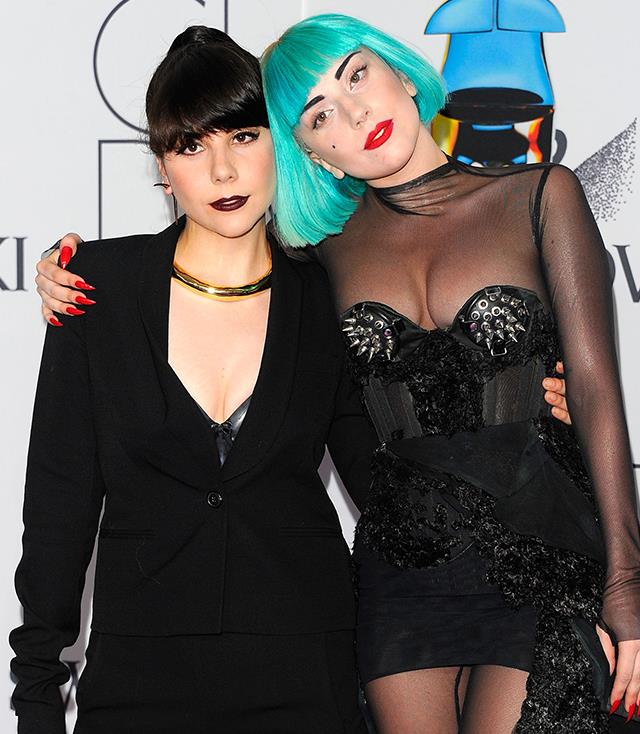 **Lady Gaga and Natali Germanotta**
<br><br>
Lady Gaga—real name Stefani Germanotta—has a younger sister named Natali, who is an aspiring artist and Parsons graduate.