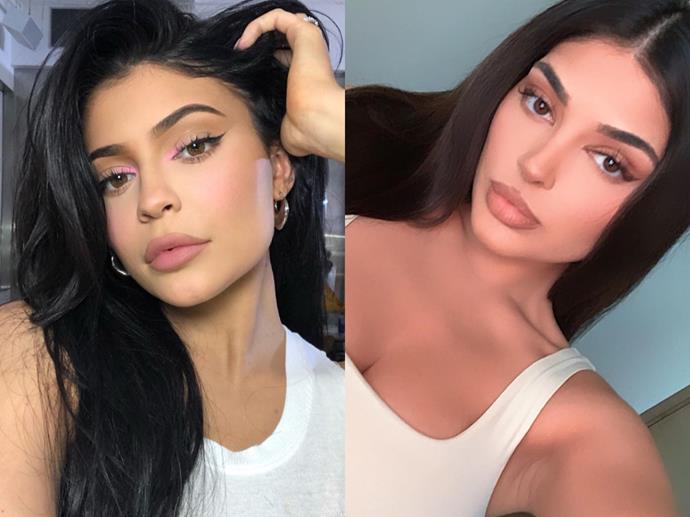 **Kylie Jenner and Fyza Ali**<br><br>

Kim is not the only Kar-Jenner with a doppelgänger. In fact, Kardashian West's *lookalike* has a sister who looks like none other than Kylie Jenner. Sonia's younger sister Fyza is also a beauty blogger and frequently shares videos of herself contouring and [trying out wigs](https://www.instagram.com/p/B9uskLGAvFM/|target="_blank"|rel="nofollow") (much like Kylie). In response to being frequently asked about being compared to the Kar-Jenners, Fyza previously [said](https://www.refinery29.com/en-us/2017/09/173093/kim-kylie-look-alike-blogger-makeup-artists|target="_blank"|rel="nofollow"):<br><br>

"If you came to Saudi Arabia or Kuwait, you'll see all the girls look like them. The thing is, culturally and traditionally, a lot of women here don't expose themselves online. Most women are very private. When we're walking around Dubai, no one ever mentions the Kardashians. The Kardashians don't even cross our mind unless someone says it online."<br><br>

She added: "I like the Kardashians for bringing out this look. Before, we were always ignored by brands and companies because we didn't have that 'English look' with rosy cheeks or blond hair and blue eyes. I think the Kylie comparisons for me have more to do with my short hair—I don't think I really look like her. I have friends who look more like Kylie than I do."<br><br>

*Images via [@kyliejenner](https://www.instagram.com/kyliejenner/|target="_blank"|rel="nofollow") and [@soniaxfyza](https://www.instagram.com/soniaxfyza/?hl=en|target="_blank"|rel="nofollow")*