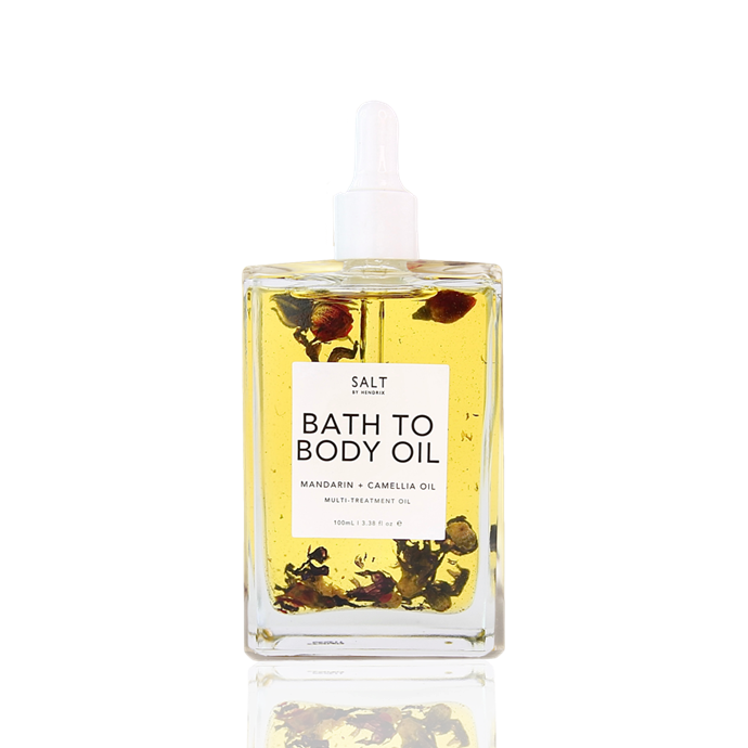 Bath to Body Oil by Salt By Hendrix, $39.95 at [Adore Beauty](https://www.adorebeauty.com.au/salt-by-hendrix/salt-by-hendrix-bath-to-body-oil.html|target="_blank"|rel="nofollow")