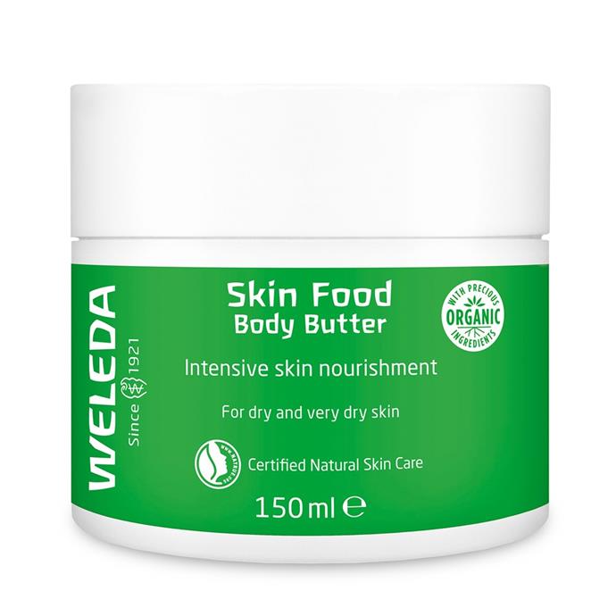 Skin Food Body Butter by Weleda, $31.95 at [Priceline](https://www.priceline.com.au/skincare/hand-and-body/body-moisturisers/weleda-skin-food-body-butter-150-ml|target="_blank"|rel="nofollow")