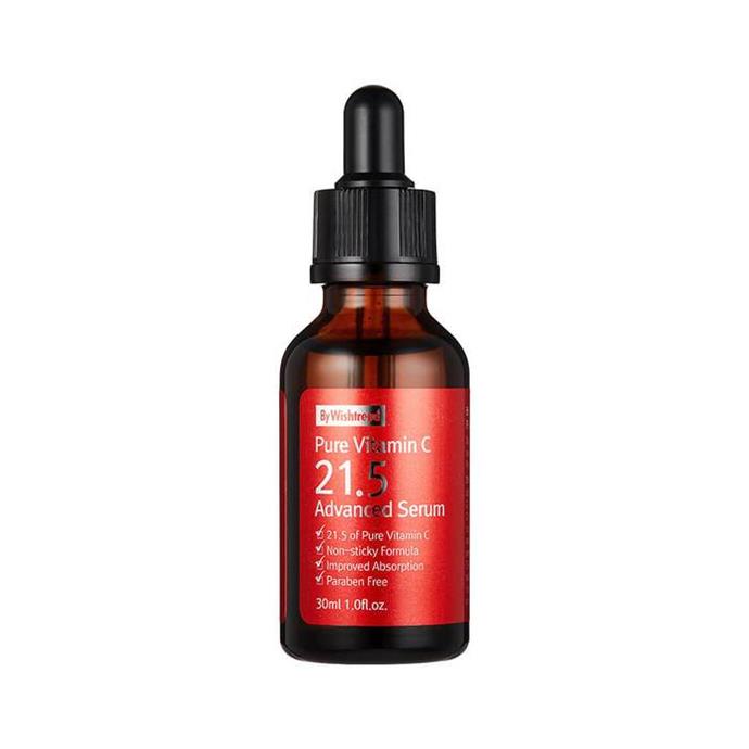 **Best Korean Beauty Vitamin C Serum For A Heavy-Duty Fix**<br><br>

For those seeking a more potent fix, By Wishtrend's Pure Vitamin C21.5 Advanced Serum has an even higher percentage of pure vitamin C (21.5%).<br><br>

*By Wishtrend Pure Vitamin C21.5 Advanced Serum, $40 at [Nudie Glow](https://nudieglow.com/products/by-wishtrend-pure-vitamin-c21-5-advanced-serum-korean-beauty-skincare|target="_blank")*