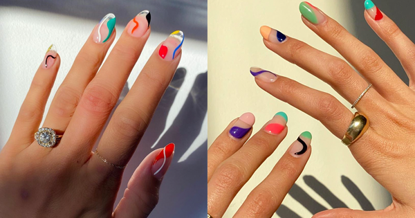 6. Abstract Nail Art Designs with Lines - wide 3