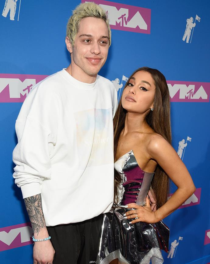 **Who?** Pete Davidson and Ariana Grande. <br>
**How long?** Five months. <br>
**Did it last?** The couple first began dating in May 2018, and after only a few weeks, were engaged. Unfortunately, after a mere five months of their engagement, the pair officially broke up.