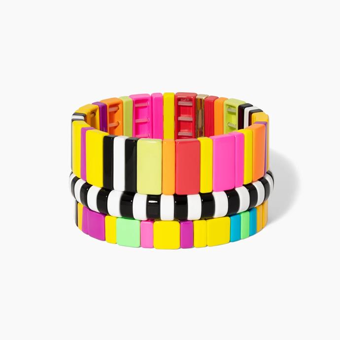 Our pick: '[Life of the Party](https://roxanneassoulin.com/collections/best-sellers/products/life-of-the-party-bracelet-1?variant=31111059308610|target="_blank"|rel="nofollow")' set, $356 AUD.