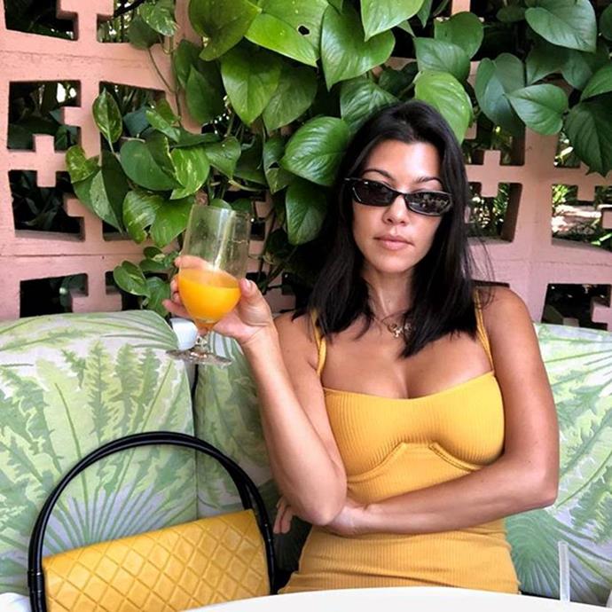 **DIET: Organic, Dairy-Free And Keto**<br><br>

Kourtney has long endorsed an organic, dairy-free keto diet that almost completely omits artificial products in favour of natural ingredients—so much so, that she even makes sure her children Penelope, Mason and Reign eat organic almost all the time.<br><br> 

In a blog post on her website, Kourtney attributed her physique to foods like avocado, wholegrain porridge, collagen supplements and plenty of apple cider vinegar, which is said to increase metabolism speeds and accelerate fat loss.<br><br>

*Image: [@kourtneykardash](https://www.instagram.com/p/Bl30P3AhwB0/?taken-by=kourtneykardash|target="_blank"|rel="nofollow")*