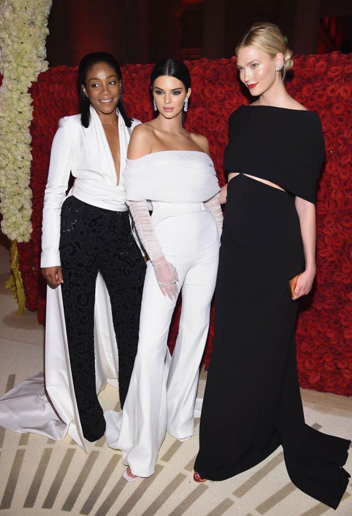 With Tiffany Haddish and Kendall Jenner.