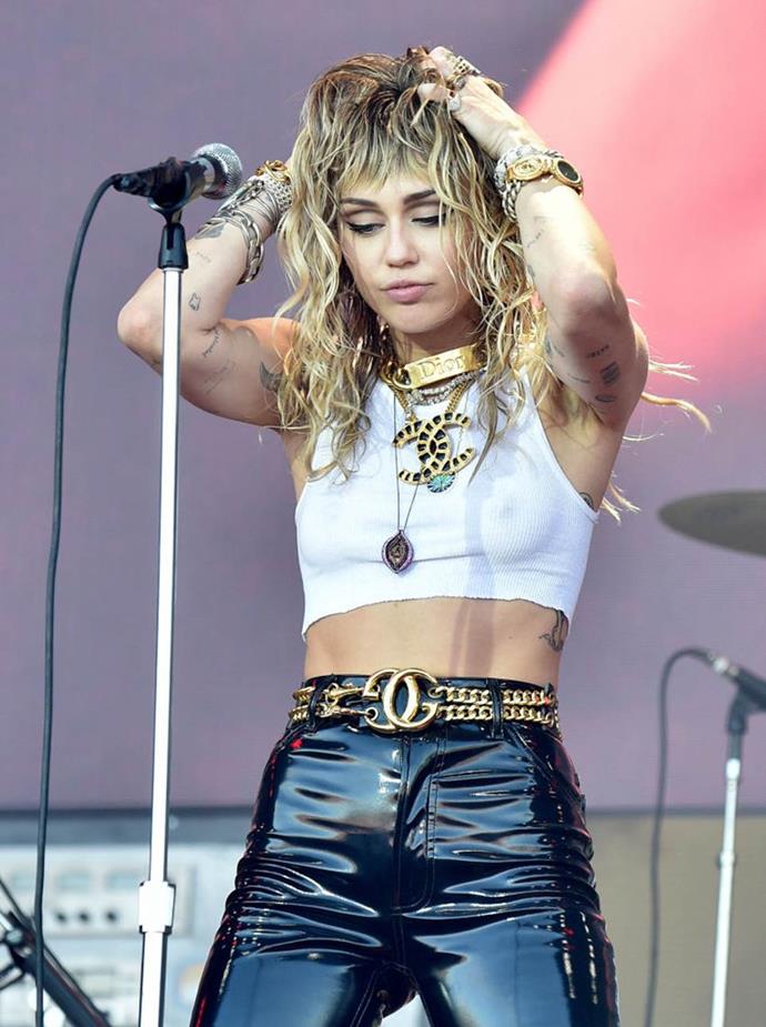 **EXERCISE: Incidental activity**<br><br> 

When she's not actively working out, Cyrus still manages to incorporate fitness into her day by hiking in Los Angeles, walking her seven dogs or dancing up a storm at her concerts.<br><br>

*Image: Getty*